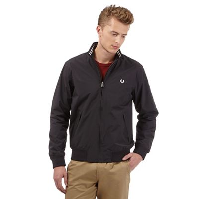 Fred Perry Black logo embroidered jacket